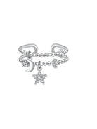 Cubic Zirconia Pentagram Minimalist Stackable Ring-Rings-Krush Kandy, Women's Online Fashion Boutique Located in Phoenix, Arizona (Scottsdale Area)