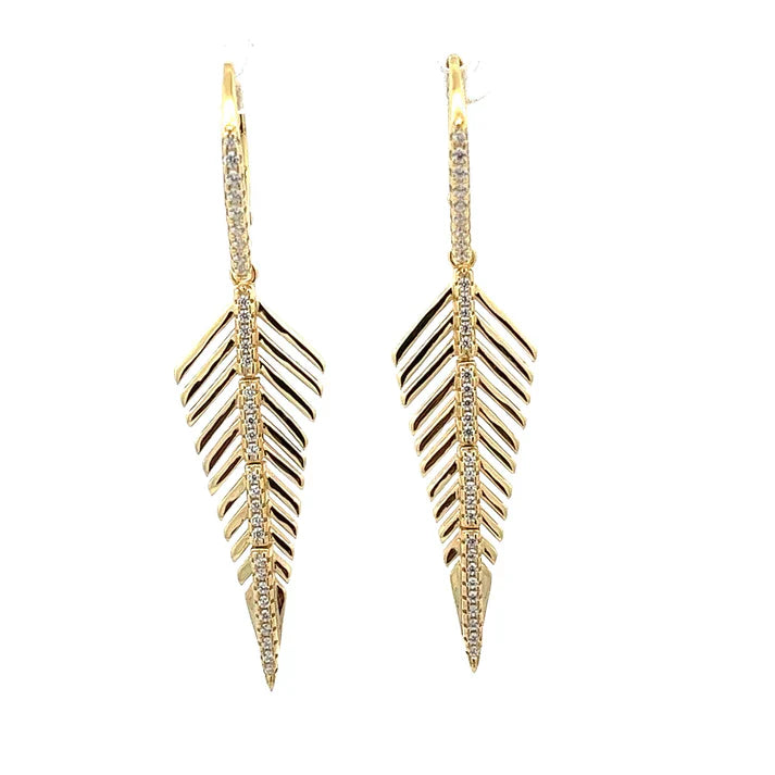 Tropical Vibes Leaf Earrings-Drop Earrings-Krush Kandy, Women's Online Fashion Boutique Located in Phoenix, Arizona (Scottsdale Area)