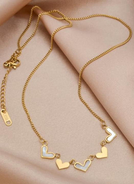Dainty Shell Heart Necklace-Necklaces-Krush Kandy, Women's Online Fashion Boutique Located in Phoenix, Arizona (Scottsdale Area)