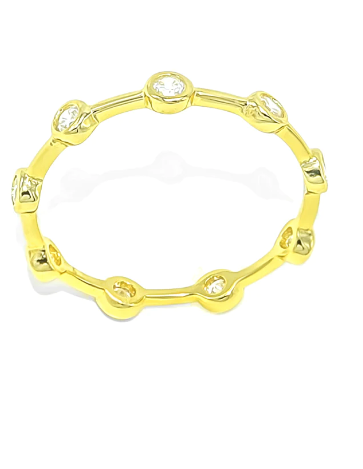 Enchant Me Dainty Crystal Eternity Ring | Gold or Silver-Rings-Krush Kandy, Women's Online Fashion Boutique Located in Phoenix, Arizona (Scottsdale Area)