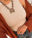 Horseshoe Blossom Desert Pearl Necklace MADE TO ORDER-Squash Blossom Necklaces-Krush Kandy, Women's Online Fashion Boutique Located in Phoenix, Arizona (Scottsdale Area)