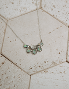 Half Cluster Blossom Necklace-Chain Necklaces-Krush Kandy, Women's Online Fashion Boutique Located in Phoenix, Arizona (Scottsdale Area)