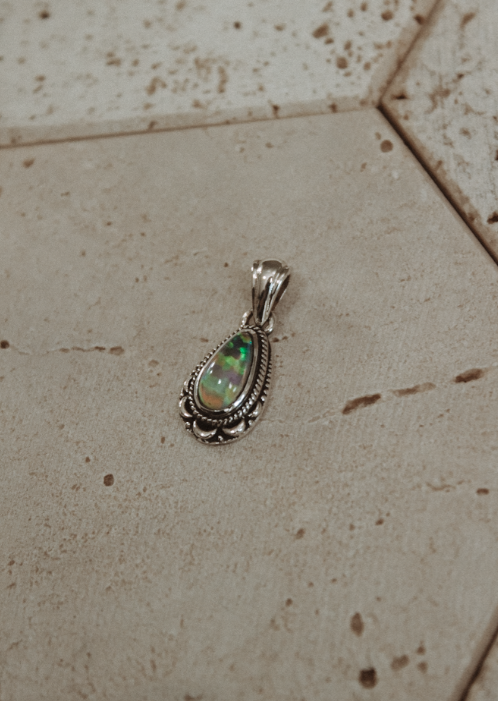 Rowan Stone Pendant-Chain Necklaces-Krush Kandy, Women's Online Fashion Boutique Located in Phoenix, Arizona (Scottsdale Area)