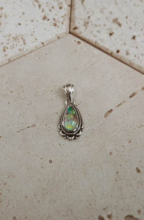 Rowan Stone Pendant-Chain Necklaces-Krush Kandy, Women's Online Fashion Boutique Located in Phoenix, Arizona (Scottsdale Area)