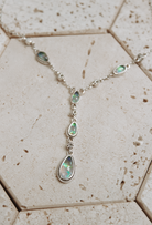 Valerie's Sterling Daisy Lariat Necklace-Chain Necklaces-Krush Kandy, Women's Online Fashion Boutique Located in Phoenix, Arizona (Scottsdale Area)