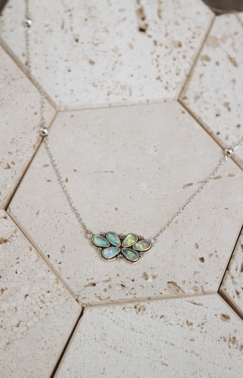 Blooming Lotus Charm Necklace-Chain Necklaces-Krush Kandy, Women's Online Fashion Boutique Located in Phoenix, Arizona (Scottsdale Area)