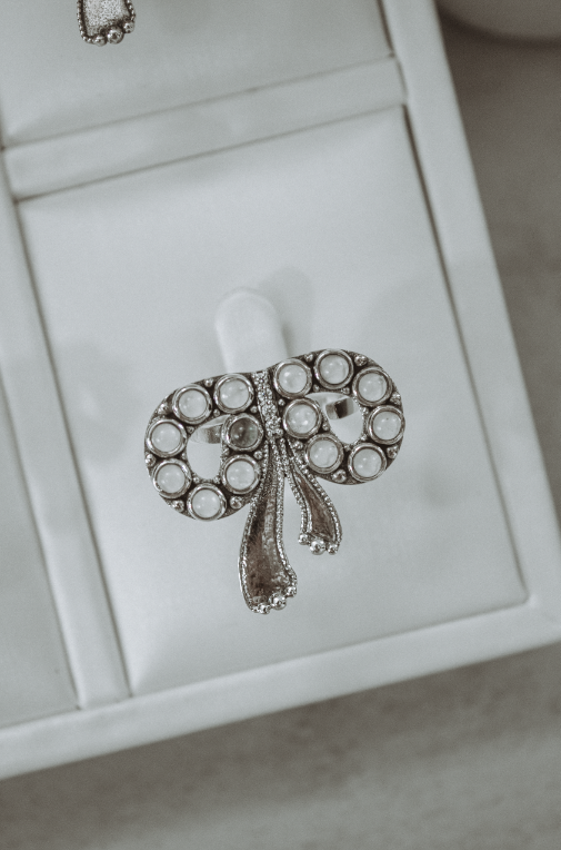 Twisted Treasure Bow Ring-Cluster Rings-Krush Kandy, Women's Online Fashion Boutique Located in Phoenix, Arizona (Scottsdale Area)