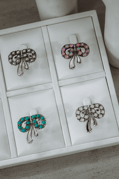 Twisted Treasure Bow Ring-Cluster Rings-Krush Kandy, Women's Online Fashion Boutique Located in Phoenix, Arizona (Scottsdale Area)