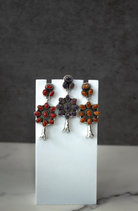 Squash Blossom Stone Statement Earrings-Stud Earrings-Krush Kandy, Women's Online Fashion Boutique Located in Phoenix, Arizona (Scottsdale Area)