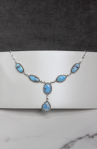 Rowan Stone Drop Necklaces-Chain Necklaces-Krush Kandy, Women's Online Fashion Boutique Located in Phoenix, Arizona (Scottsdale Area)
