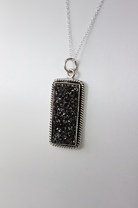 Krushed Druzy Bar Drop Necklace-Chain Necklaces-Krush Kandy, Women's Online Fashion Boutique Located in Phoenix, Arizona (Scottsdale Area)