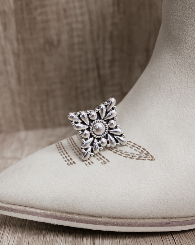 Sterling Silver Flora Ring-Ring Sizers-Krush Kandy, Women's Online Fashion Boutique Located in Phoenix, Arizona (Scottsdale Area)