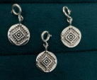 Sterling Silver Aztec Design Charm-Necklaces-Krush Kandy, Women's Online Fashion Boutique Located in Phoenix, Arizona (Scottsdale Area)