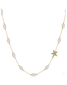 Pearl Star Dainty Necklace-Necklaces-Krush Kandy, Women's Online Fashion Boutique Located in Phoenix, Arizona (Scottsdale Area)