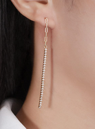 Tassel Minimalist Threader Earrings-Earrings-Krush Kandy, Women's Online Fashion Boutique Located in Phoenix, Arizona (Scottsdale Area)