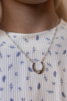 Horseshoe Harmony Single Stone Necklace-Chain Necklaces-Krush Kandy, Women's Online Fashion Boutique Located in Phoenix, Arizona (Scottsdale Area)