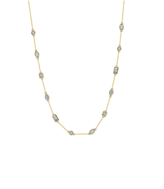 Crystal Geometric Minimalist Necklace-Necklaces-Krush Kandy, Women's Online Fashion Boutique Located in Phoenix, Arizona (Scottsdale Area)