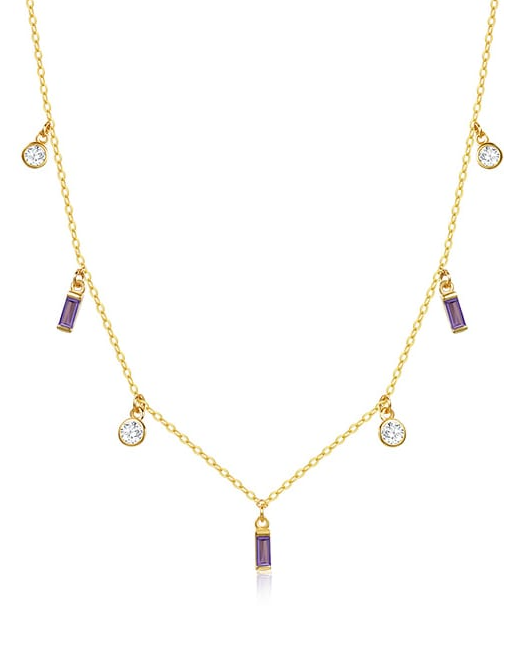Multi Crystal Dainty Minimalist Necklace-Necklaces-Krush Kandy, Women's Online Fashion Boutique Located in Phoenix, Arizona (Scottsdale Area)