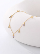 Multi Crystal Dainty Minimalist Necklace-Necklaces-Krush Kandy, Women's Online Fashion Boutique Located in Phoenix, Arizona (Scottsdale Area)