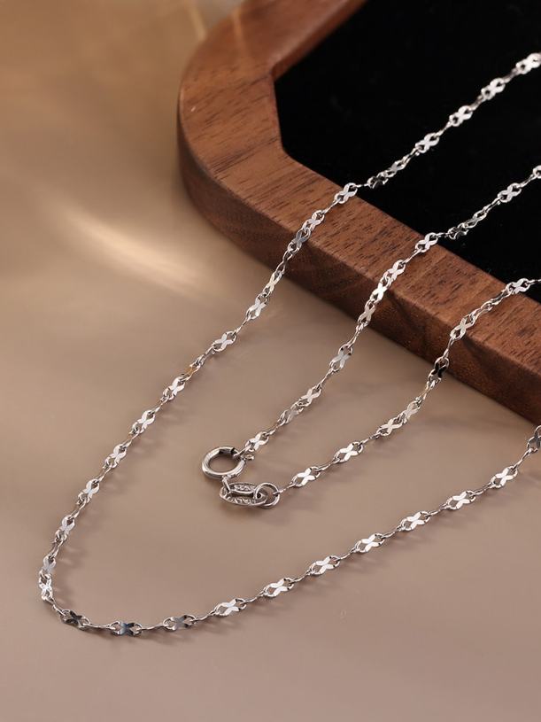 Sterling Silver Minimalist Chain Necklace-Chain Necklaces-Krush Kandy, Women's Online Fashion Boutique Located in Phoenix, Arizona (Scottsdale Area)