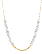 Freshwater Pearl Geometric Vintage Beaded Necklace-Necklaces-Krush Kandy, Women's Online Fashion Boutique Located in Phoenix, Arizona (Scottsdale Area)