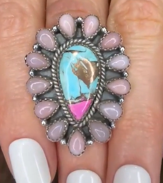 Stunning Krush Exclusive Pink Turquoise Rings MADE TO ORDER-Ring Sizers-Krush Kandy, Women's Online Fashion Boutique Located in Phoenix, Arizona (Scottsdale Area)