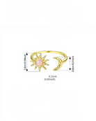 Opal Star Moon Trend Band Ring-Ring-Krush Kandy, Women's Online Fashion Boutique Located in Phoenix, Arizona (Scottsdale Area)