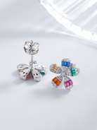 Cubic Zirconia Flower Luxury Stud Earring-Earrings-Krush Kandy, Women's Online Fashion Boutique Located in Phoenix, Arizona (Scottsdale Area)