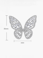 Hollow Butterfly Luxury Band Ring-Ring-Krush Kandy, Women's Online Fashion Boutique Located in Phoenix, Arizona (Scottsdale Area)