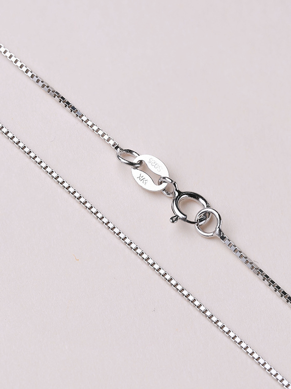 Trendy Sterling Box Chain-Necklaces-Krush Kandy, Women's Online Fashion Boutique Located in Phoenix, Arizona (Scottsdale Area)