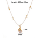 Pearl Geometric Beaded Necklace-Jewelry-Krush Kandy, Women's Online Fashion Boutique Located in Phoenix, Arizona (Scottsdale Area)