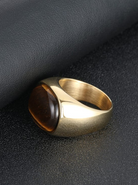 Vintage Tiger's Eye Slab Ring-Jewelry-Krush Kandy, Women's Online Fashion Boutique Located in Phoenix, Arizona (Scottsdale Area)