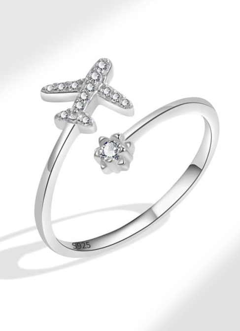 Catch Flights Not Feelings Crystal Ring-Jewelry-Krush Kandy, Women's Online Fashion Boutique Located in Phoenix, Arizona (Scottsdale Area)