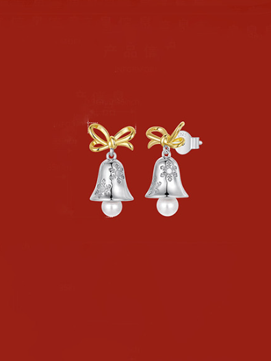Sterling Silver Christmas Seris Trend Drop Earrings-Jewelry-Krush Kandy, Women's Online Fashion Boutique Located in Phoenix, Arizona (Scottsdale Area)