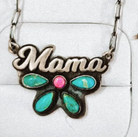 Mama Sterling Silver & Stone Necklace-Chain Necklaces-Krush Kandy, Women's Online Fashion Boutique Located in Phoenix, Arizona (Scottsdale Area)