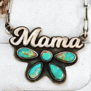Mama Sterling Silver & Stone Necklace-Chain Necklaces-Krush Kandy, Women's Online Fashion Boutique Located in Phoenix, Arizona (Scottsdale Area)