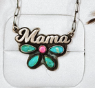 Mama Sterling Silver & Stone Necklace-Chain Necklaces-Krush Kandy, Women's Online Fashion Boutique Located in Phoenix, Arizona (Scottsdale Area)