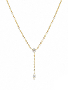 Dainty Lariat Crystal Necklace-Necklaces-Krush Kandy, Women's Online Fashion Boutique Located in Phoenix, Arizona (Scottsdale Area)