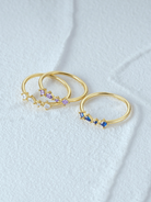 Multi Shape Cubic Zirconia Minimalist Band Ring-Earrings-Krush Kandy, Women's Online Fashion Boutique Located in Phoenix, Arizona (Scottsdale Area)
