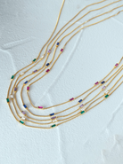 Rhinestone Geometric Minimalist Necklace-Necklaces-Krush Kandy, Women's Online Fashion Boutique Located in Phoenix, Arizona (Scottsdale Area)