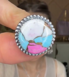 One Of A Kind Pink Turquoise Slab Rings MADE TO ORDER-Ring Sizers-Krush Kandy, Women's Online Fashion Boutique Located in Phoenix, Arizona (Scottsdale Area)