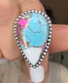 One Of A Kind Pink Turquoise Slab Rings MADE TO ORDER-Ring Sizers-Krush Kandy, Women's Online Fashion Boutique Located in Phoenix, Arizona (Scottsdale Area)