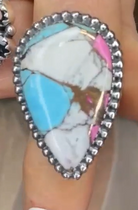 One Of A Kind Pink Turquoise Slab Rings MADE TO ORDER-Ring Sizers-Krush Kandy, Women's Online Fashion Boutique Located in Phoenix, Arizona (Scottsdale Area)