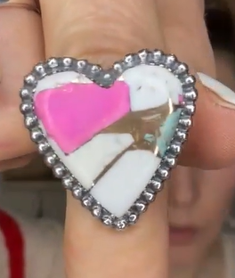 One Of A Kind Pink Turquoise Slab Rings MADE TO ORDER-Ring Sizers-Krush Kandy, Women's Online Fashion Boutique Located in Phoenix, Arizona (Scottsdale Area)