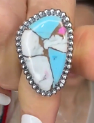 One Of A Kind Pink Turquoise Slab Rings MADE TO ORDER-Ring Sizers-Krush Kandy, Women's Online Fashion Boutique Located in Phoenix, Arizona (Scottsdale Area)