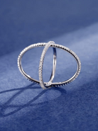 Sterling Silver Cross Minimalist Band Ring-Ring-Krush Kandy, Women's Online Fashion Boutique Located in Phoenix, Arizona (Scottsdale Area)