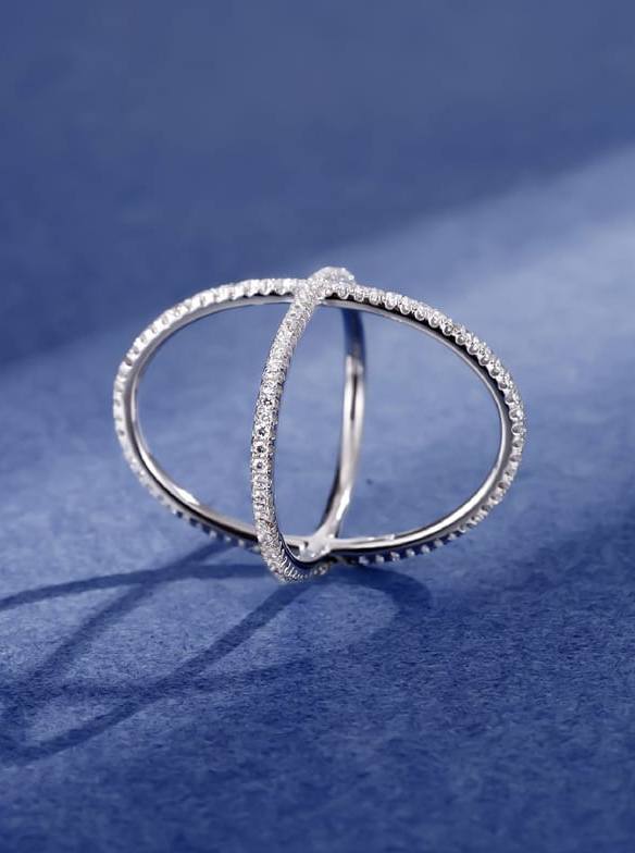 Sterling Silver Cross Minimalist Band Ring-Ring-Krush Kandy, Women's Online Fashion Boutique Located in Phoenix, Arizona (Scottsdale Area)
