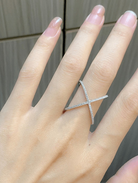 Sterling Silver Cross Minimalist Band Ring-Ring-Krush Kandy, Women's Online Fashion Boutique Located in Phoenix, Arizona (Scottsdale Area)
