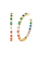 Cubic Zirconia Geometric Minimalist Stud Earrings-Earrings-Krush Kandy, Women's Online Fashion Boutique Located in Phoenix, Arizona (Scottsdale Area)