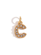 Rhinestone Letter Charm-Necklaces-Krush Kandy, Women's Online Fashion Boutique Located in Phoenix, Arizona (Scottsdale Area)